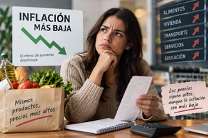 Inflación más baja: ¿por qué tu bolsillo todavía no lo siente?